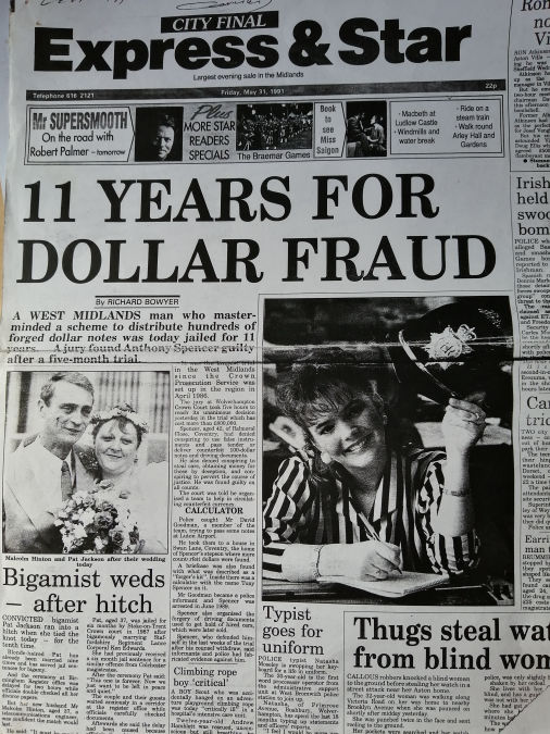 Express & Star : “11 Years for dollar fraud”